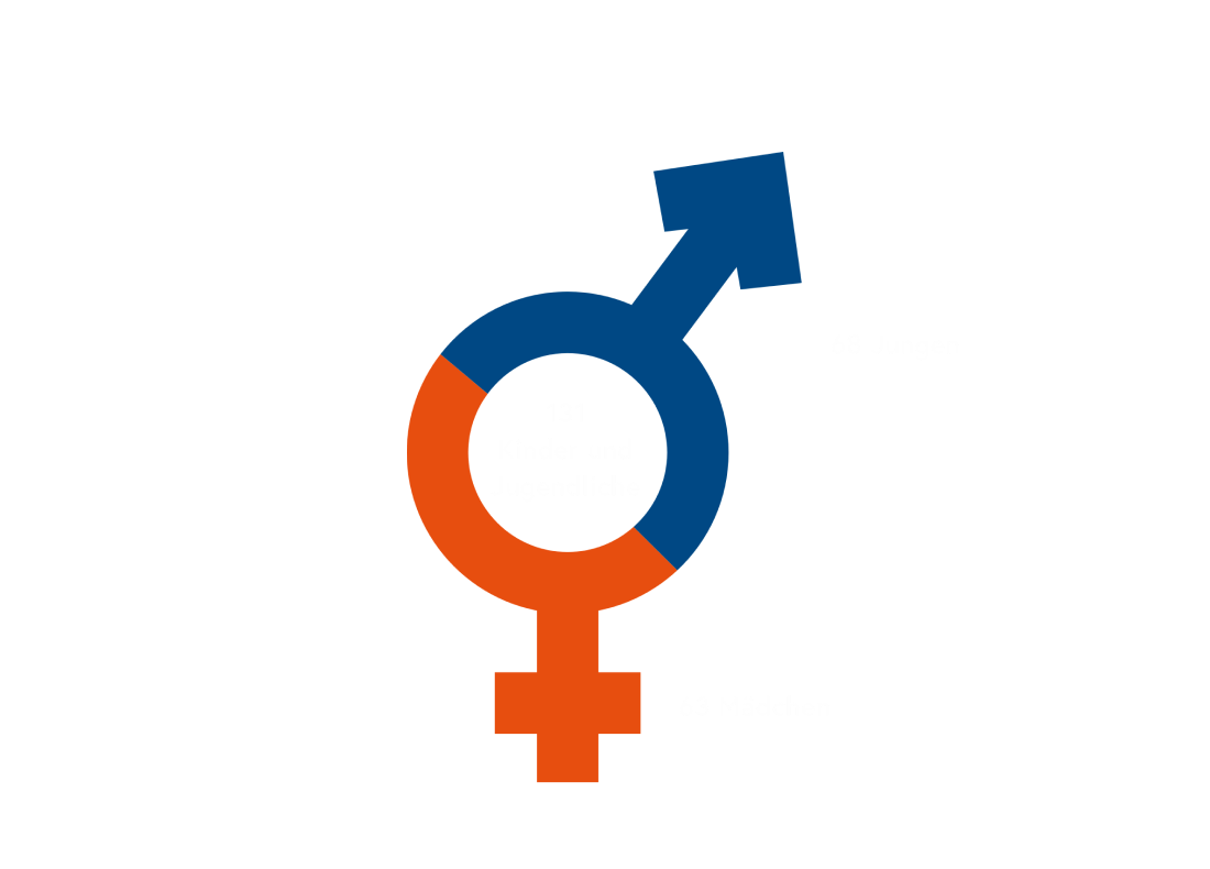 Grafik Aufteilung nach Geschlecht